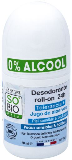 Tolerancia + Desodorante 24H Aloe Vera Bio 50 ml